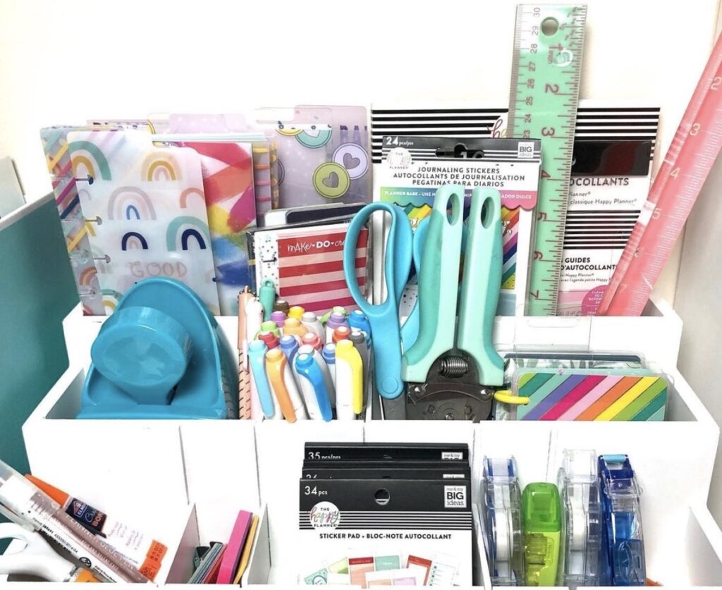 Planner Supplies Organization Ideas to help you get organized