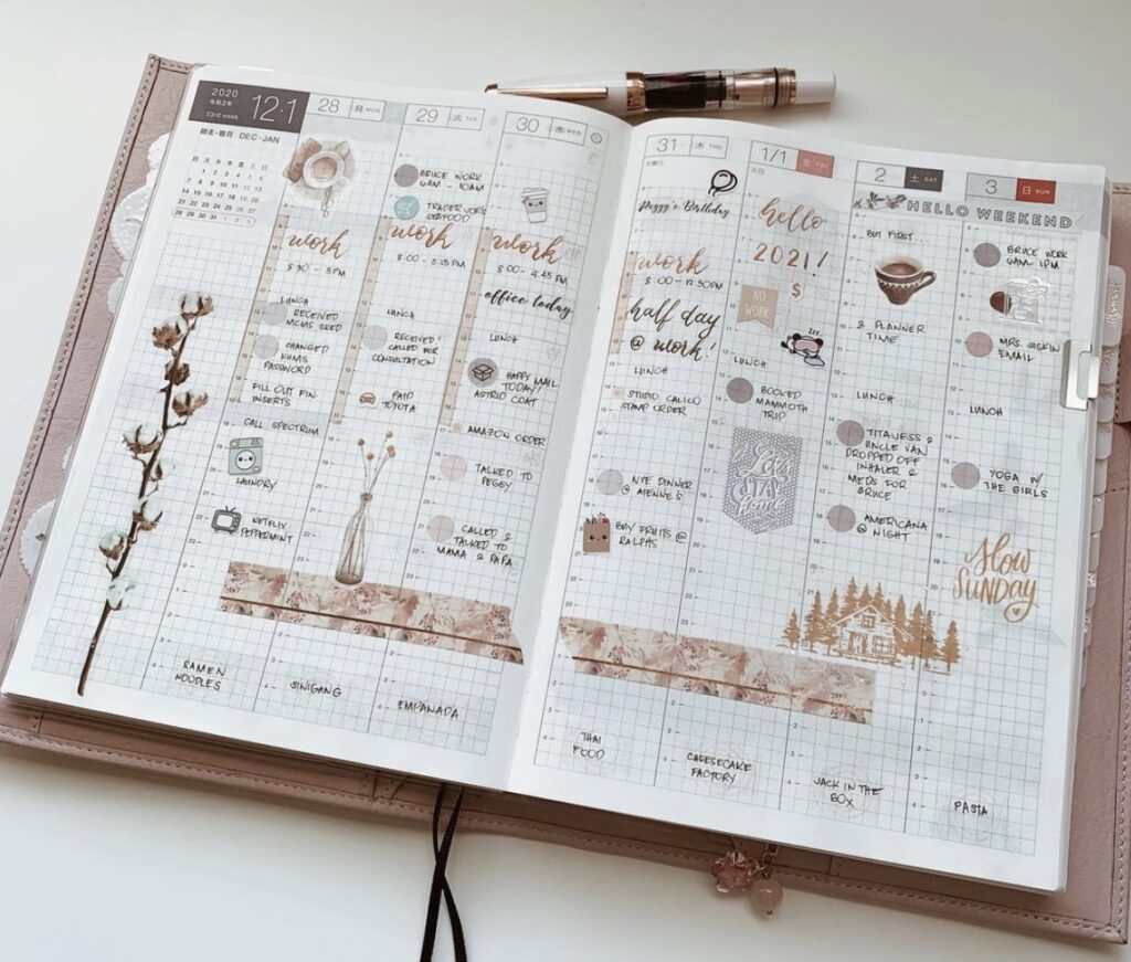 Bullet Journal Weekly Spreads