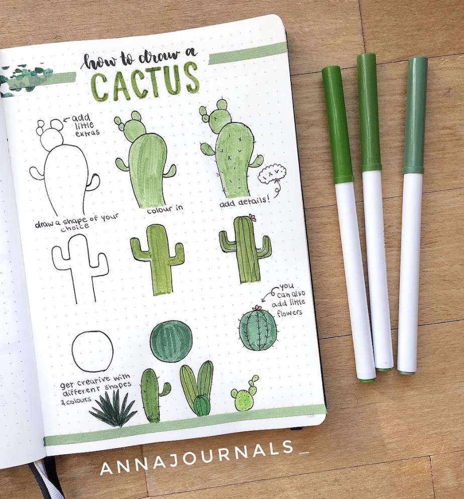 How to Draw a Cactus - Easy Drawing Tutorial For Kids