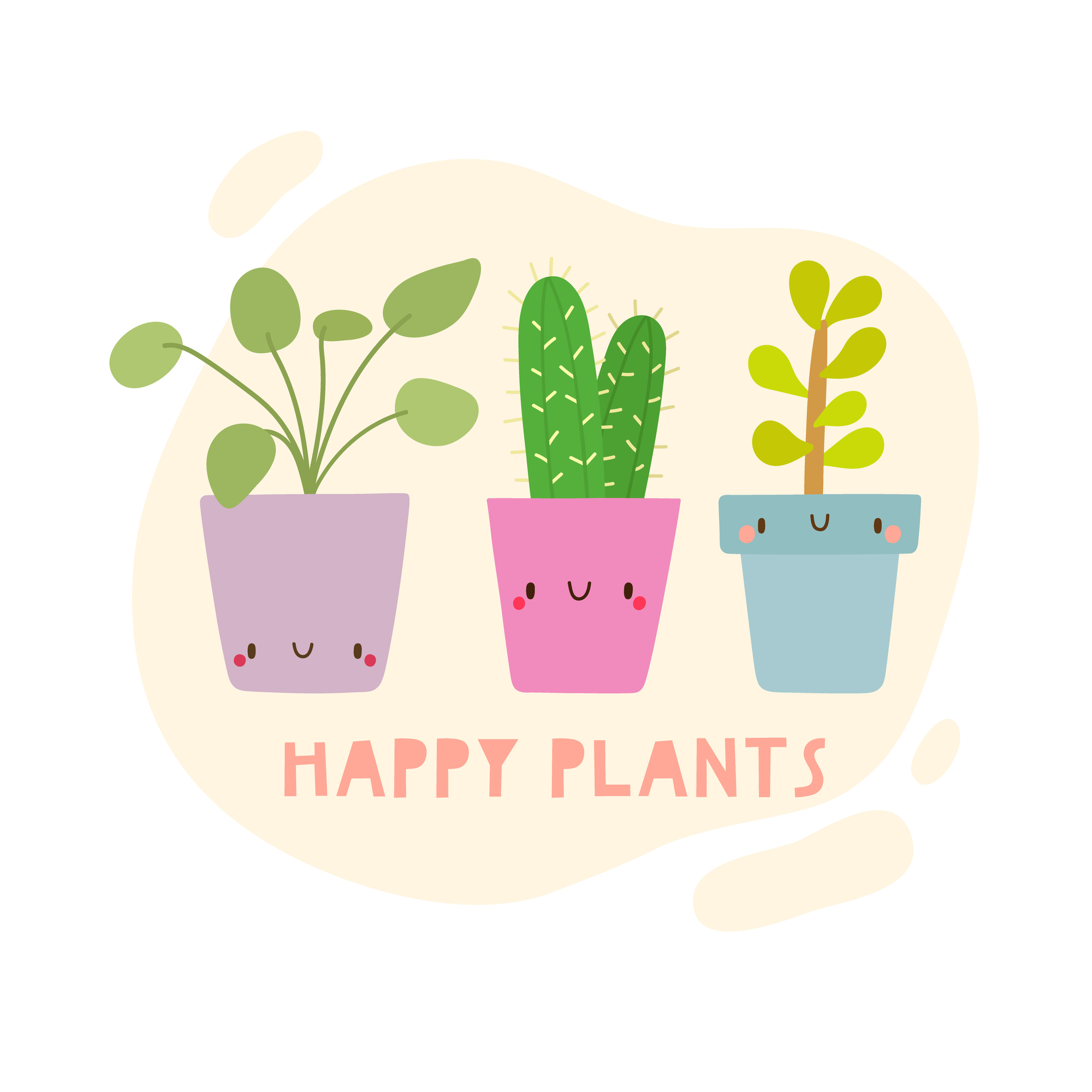 How to Draw a Cute Plant Easy for Kids and Toddlers - YouTube