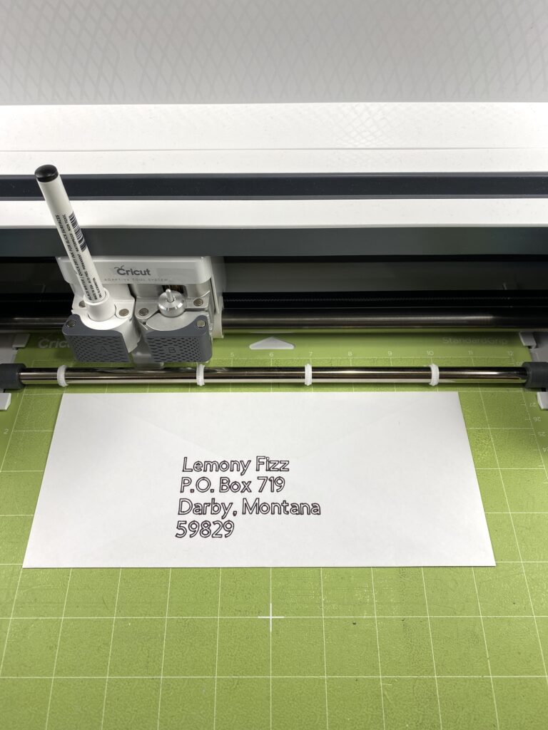 address an envelope with your Cricut Maker