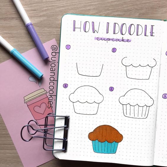 cupcake doodles