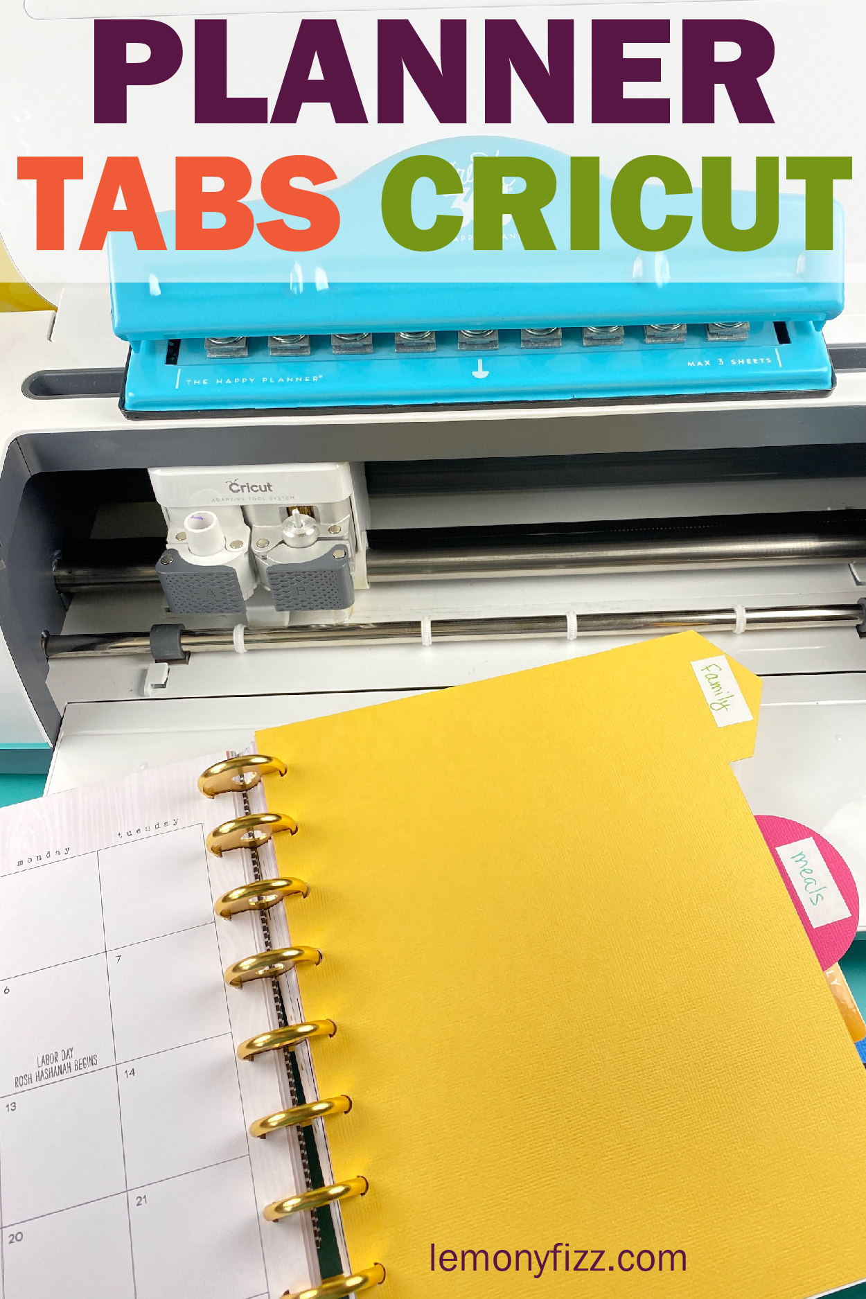 How To Make and Cut Custom Planner Tabs With Cricut