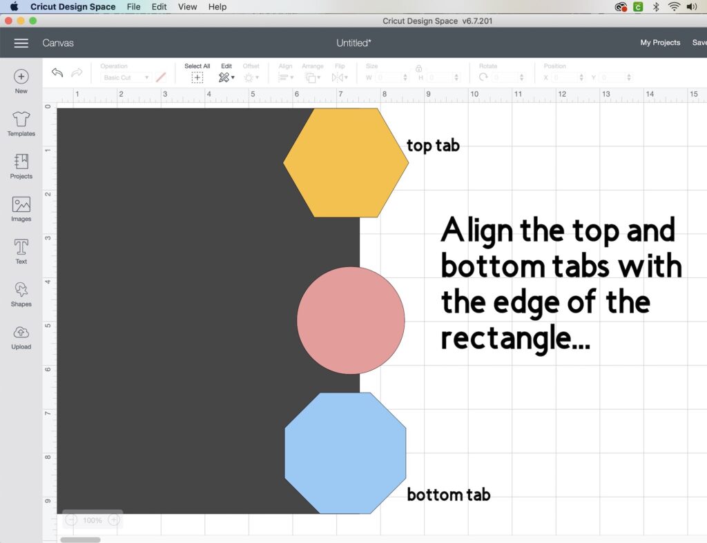 align planner tabs and distribute