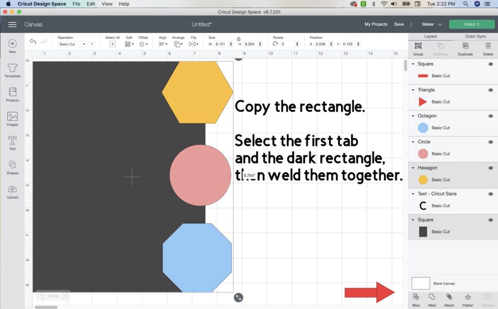 make duplicates of the main rectangle