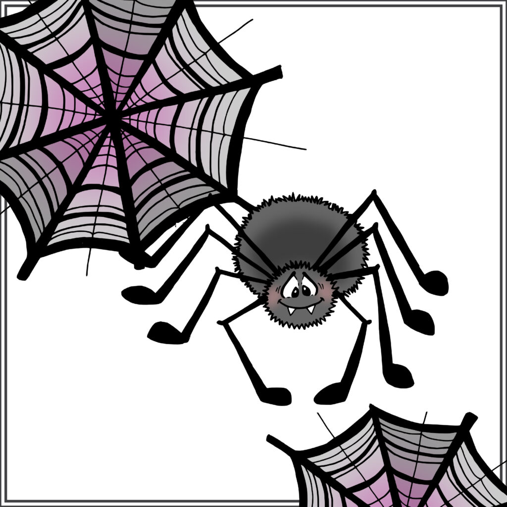 Easy to Draw Spider Halloween Drawing Tutorial