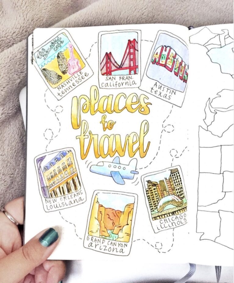 The Best Creative Travel Bullet Journal Ideas For Your Next Adventure