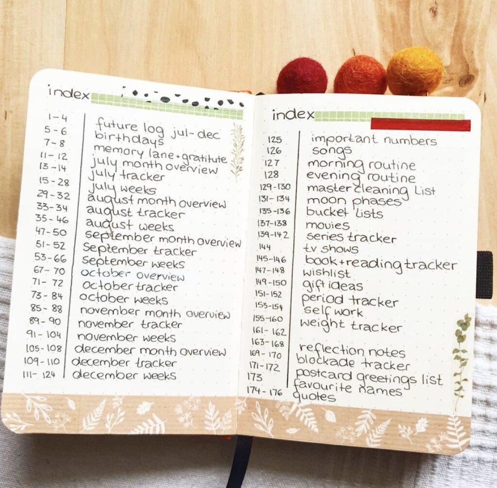 bullet-journal-index-ideas-with-washi-tape-