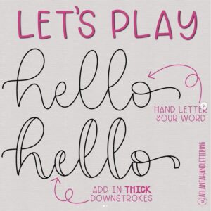 How do you practice hand lettering for beginners?