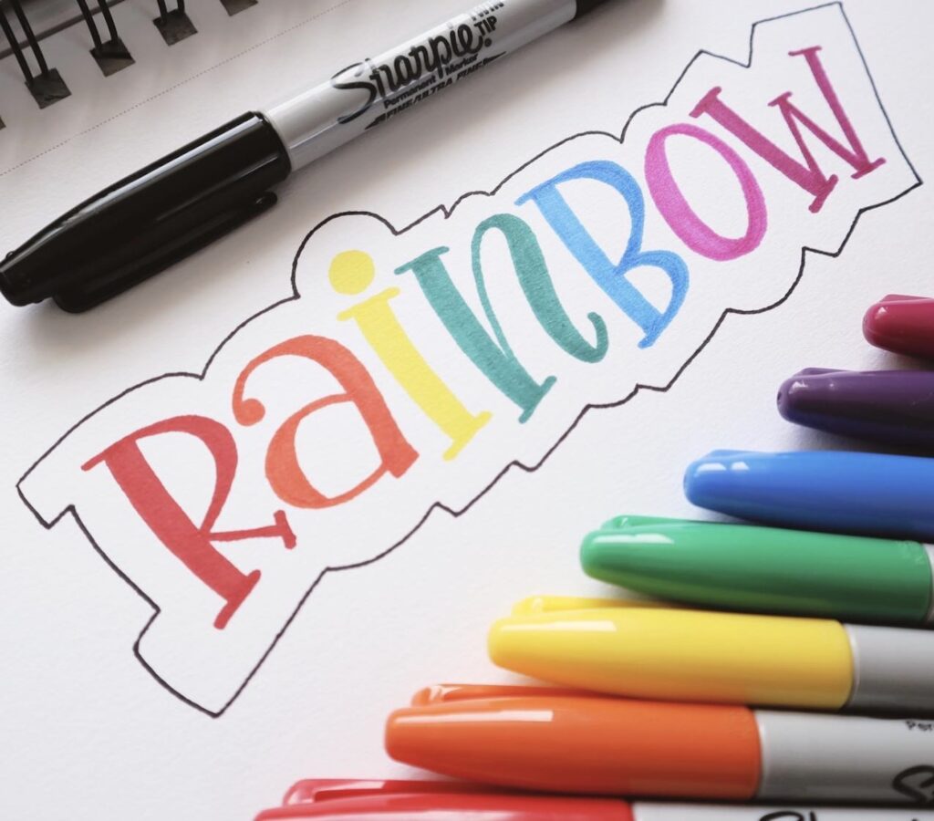 serif-lettering-rainbow-inkingwithjoy