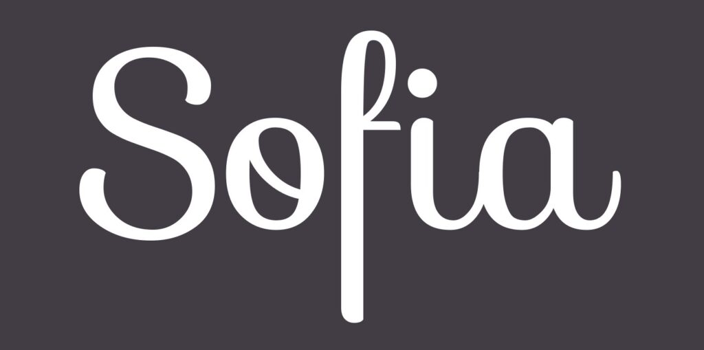 sophia-calligraphy-font