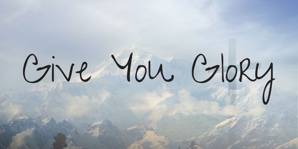 give you glory free calligraphy font