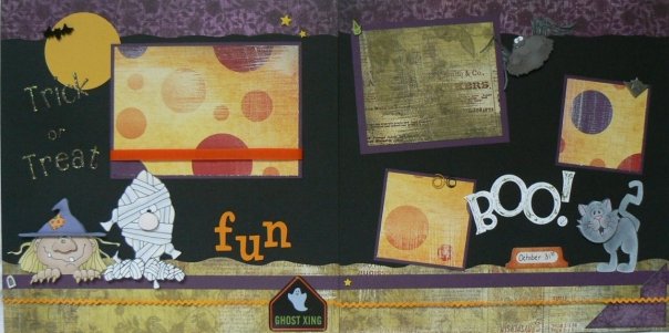 Premade Scrapbook Page STROLL WITH ME (1) 12x12 Baby Girl Layout