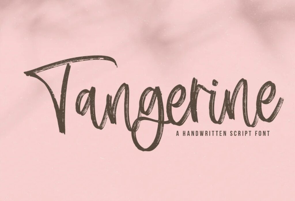 tangerine-font