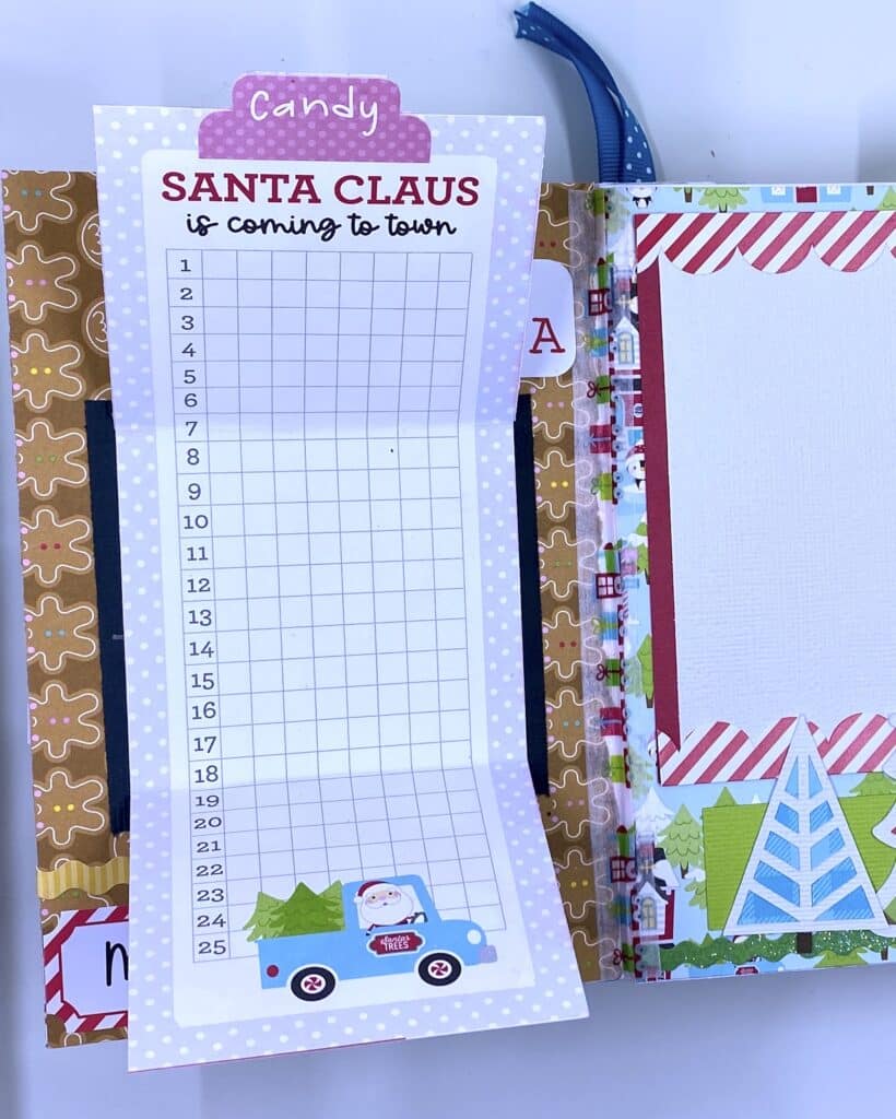 santa list and 25 days for scrapbooking