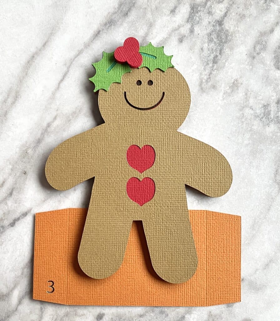 gingerbread cookie Christmas handmade card