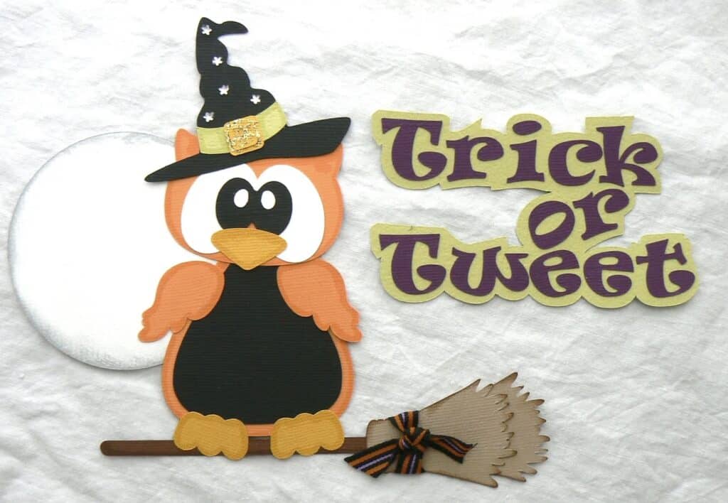 trick or treat owl halloween paper piecing for scrapbooking