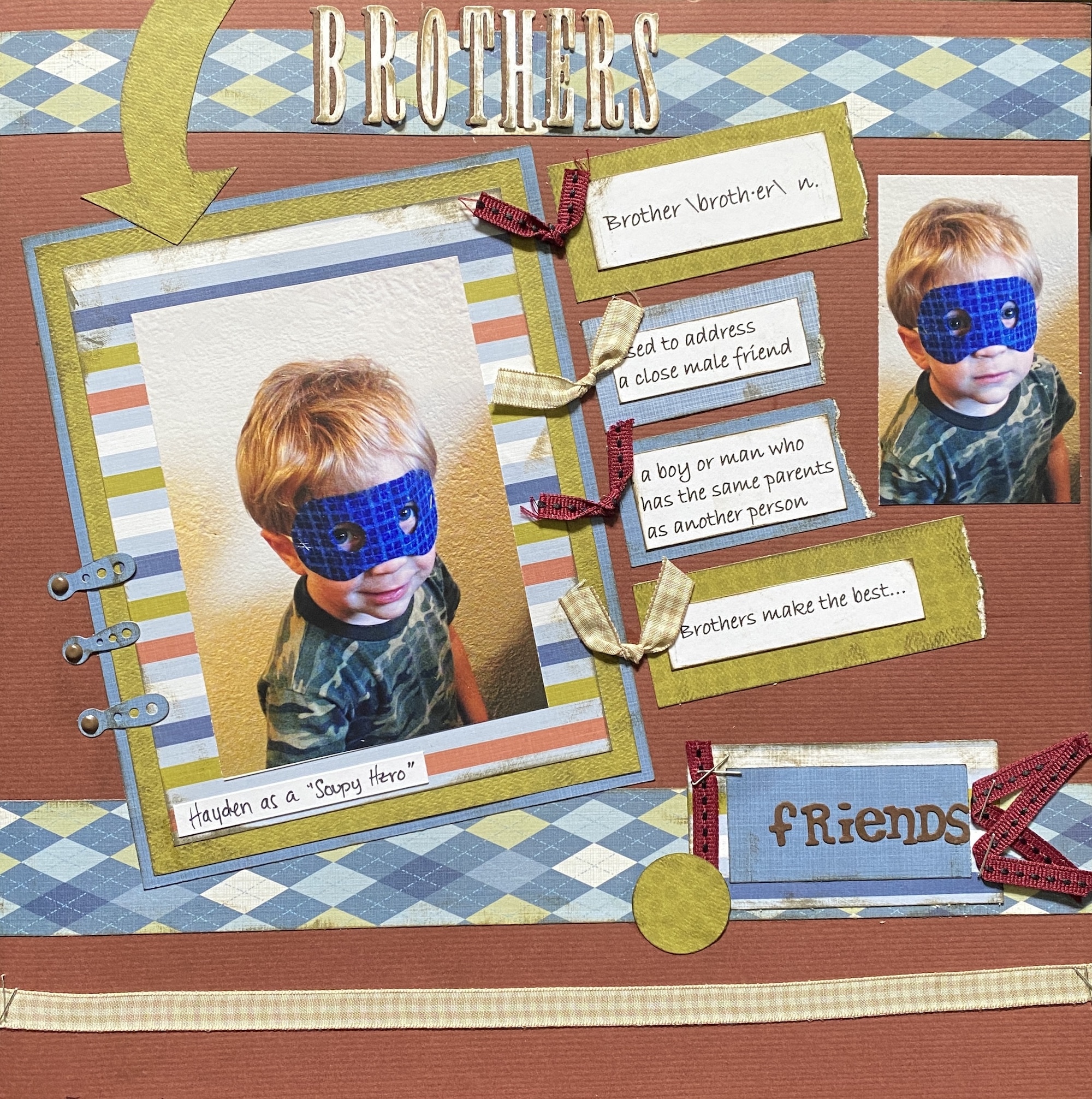 Texture and Dimension on Scrapbook Pages