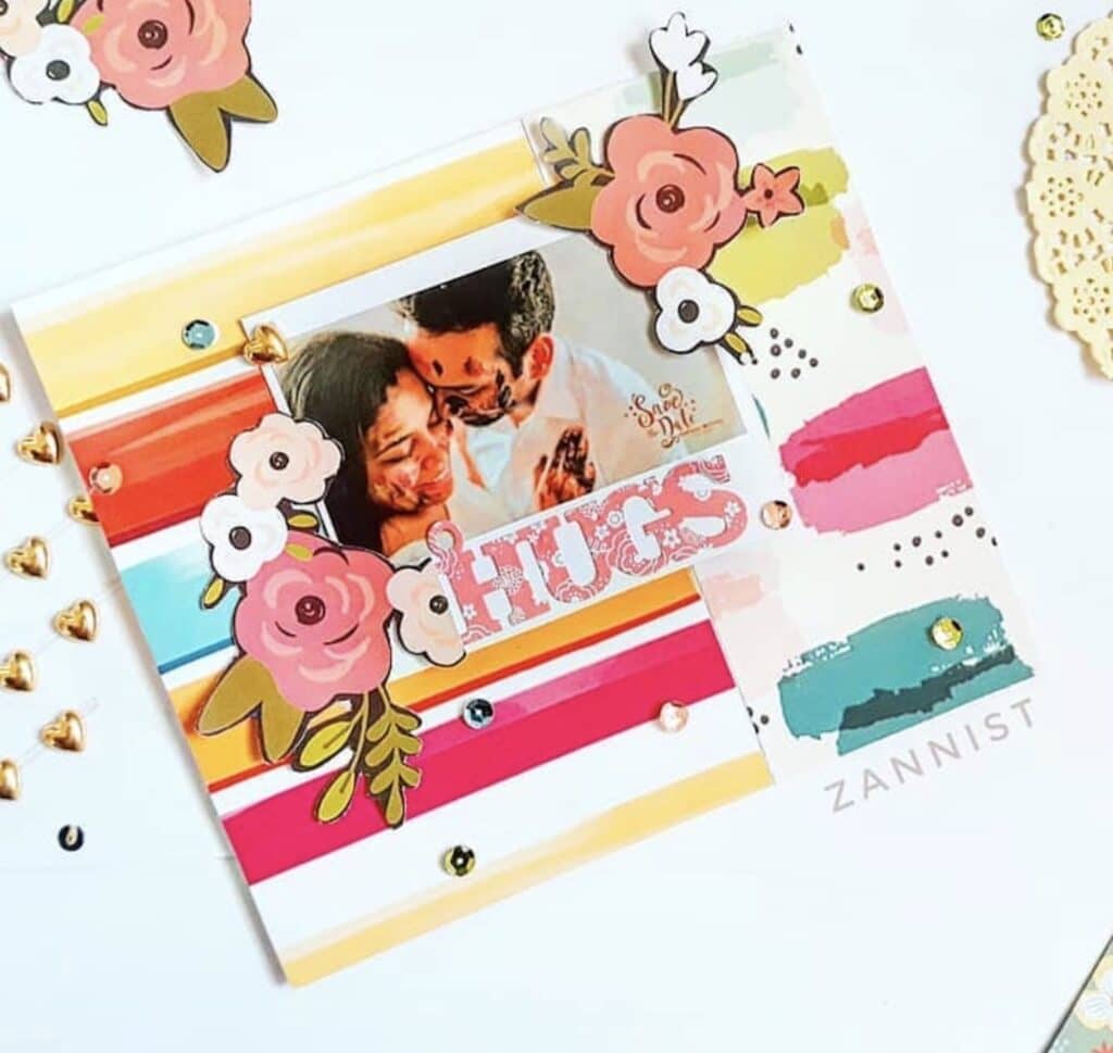 A refreshing and soft theme couple scrapbook Love the light combination in  this scrapbook #lovetheme #nikkahfied #couplegoals #couples…