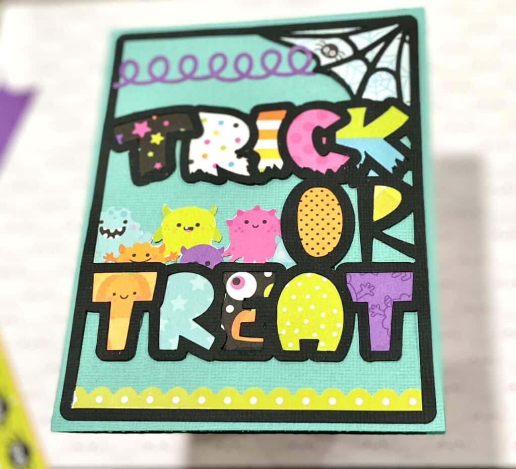 Trick-or-Treat SVG handmade card free file