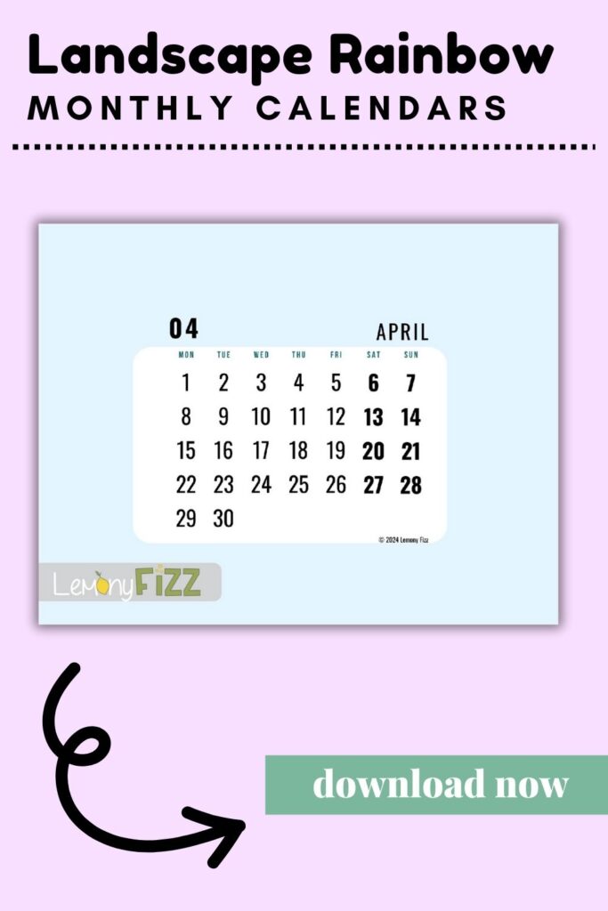 blue bubble calendar 2024 printable February
