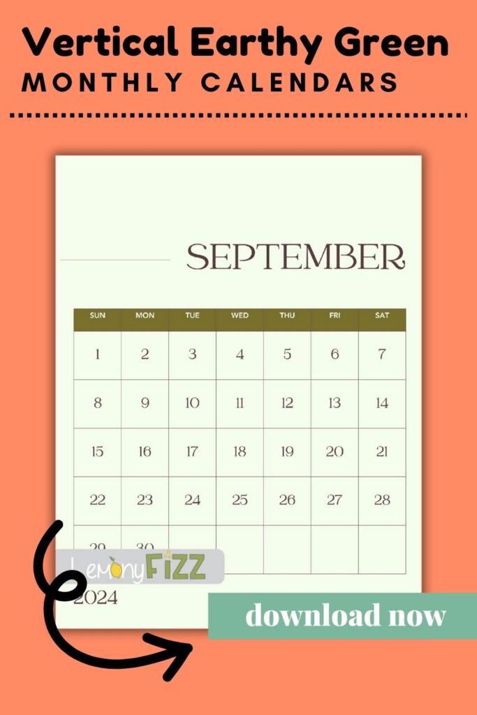 Indulge in stylish vertical (portrait) calendars for September 2024. Enjoy the simplicity and spacious layout, ensuring ample room for jotting down your daily activities and commitments. These printables adapt seamlessly to your personal planning system—whether that's a bullet journal or a specialized binder like a home management, cleaning, or budgeting binder.