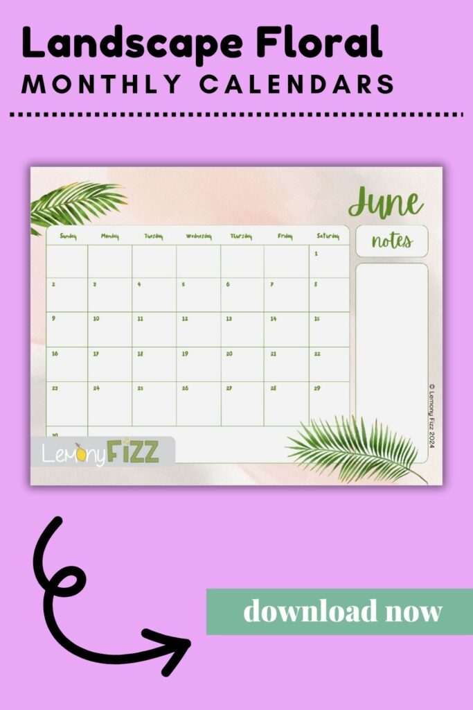 Aesthetic June Calendar – Charming and Practical for 2024
