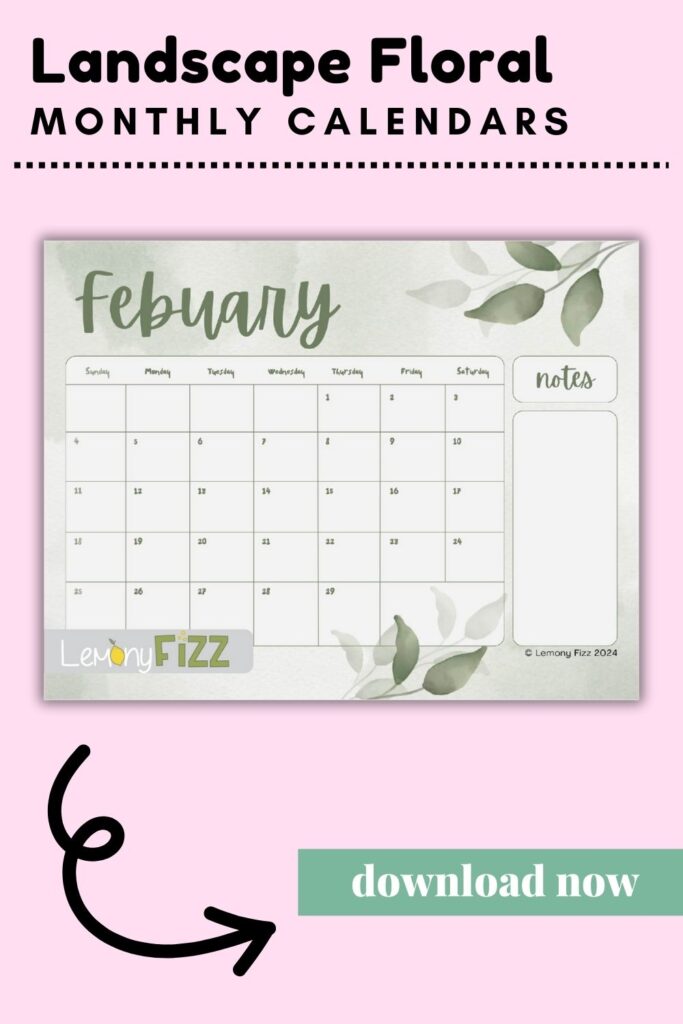 Aesthetic February Calendar – Charming and Practical for 2024