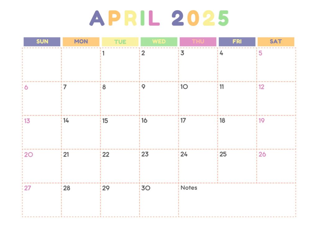 Print Calendar April 2025 Alethea S James Print Calendar April 2025 Alethea S James