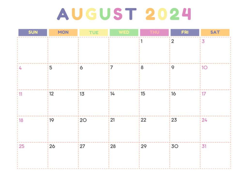 august printable calendar 2024