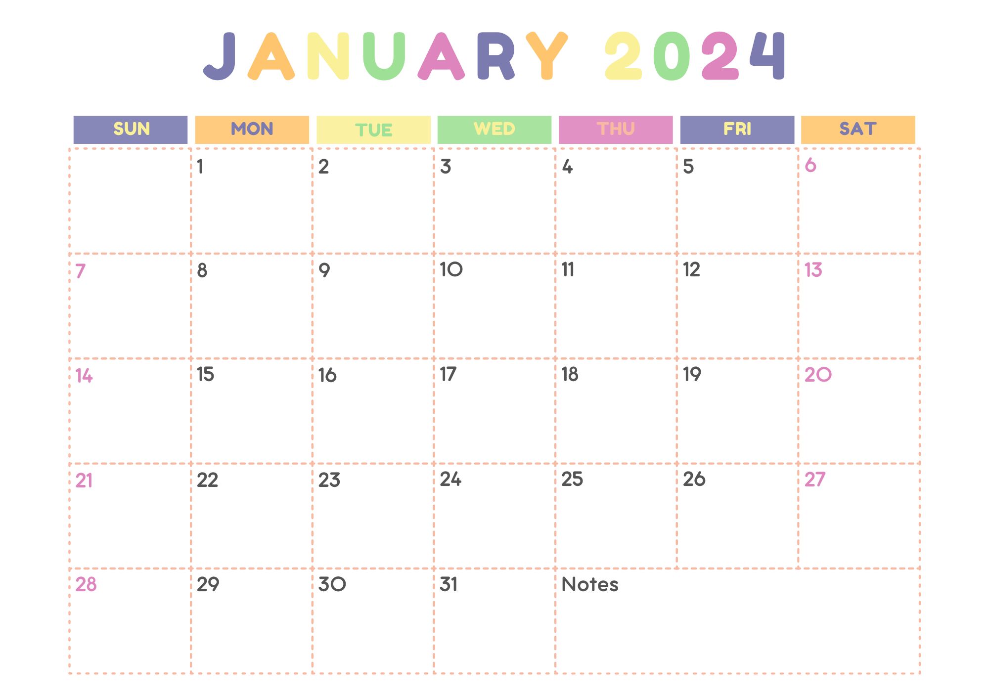 2024 & 2025 Printable Monthly Calendar: Stay Organized Effortlessly