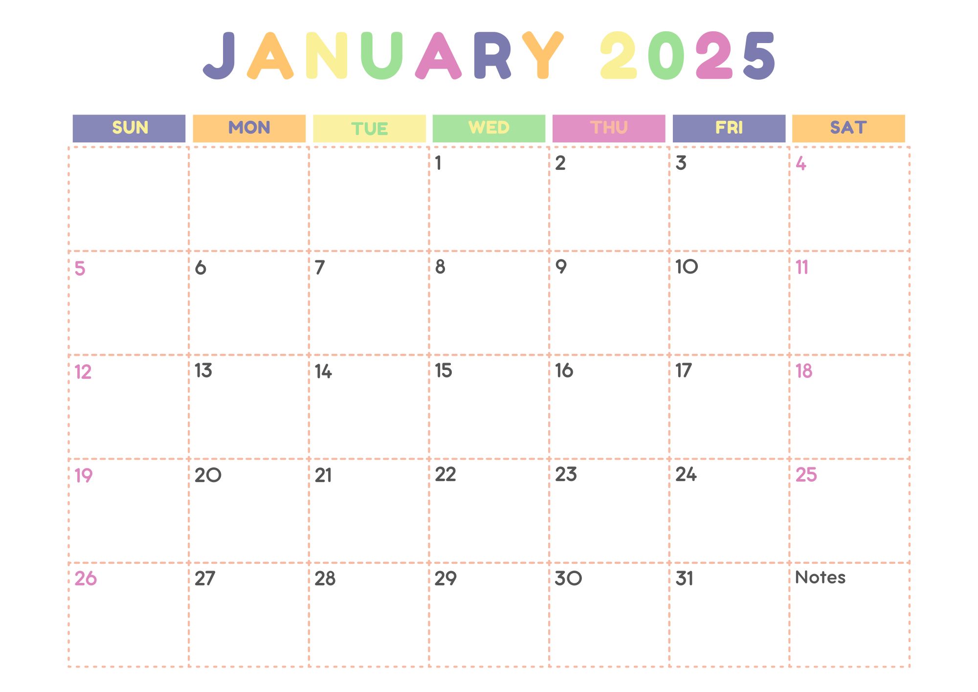 2024 & 2025 Printable Monthly Calendar: Stay Organized Effortlessly