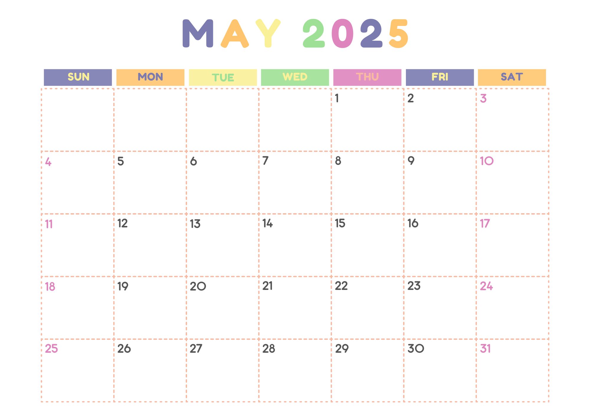 2024 & 2025 Printable Monthly Calendar: Stay Organized Effortlessly