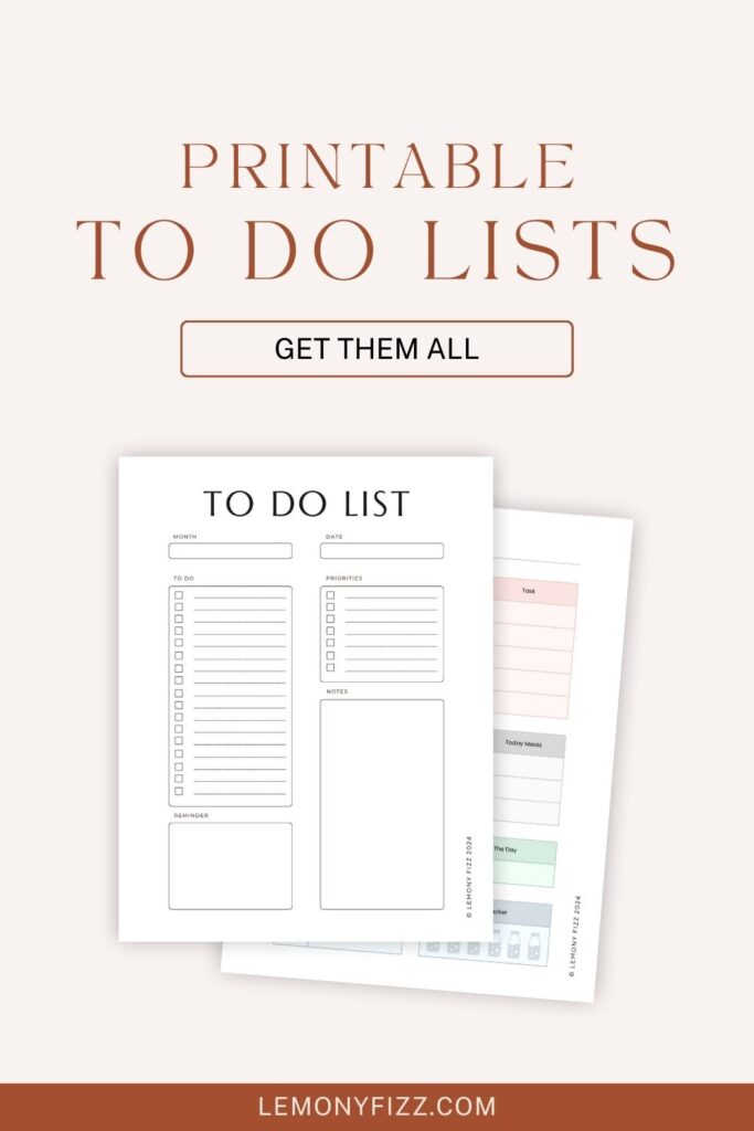 13 Easy to Print To Do Lists to Increase Productivity