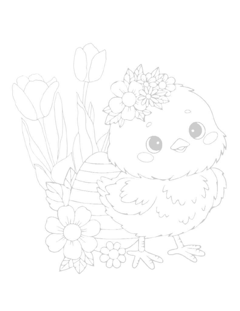 free-easter-coloring-pages-procreate-_chick-flowers
