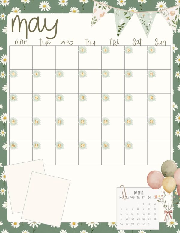 Free Ready-to-Use May Calendar Printable Pages to Simplify Your Planning