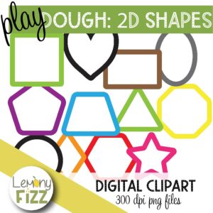 2D Shapes Play Dough Play-doh clipart Clip Art