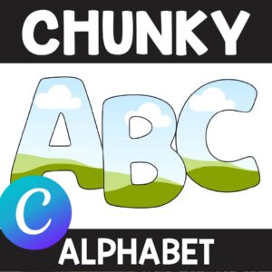 Chunky - Alphabet Frames for Canva Bulletin Board Letters