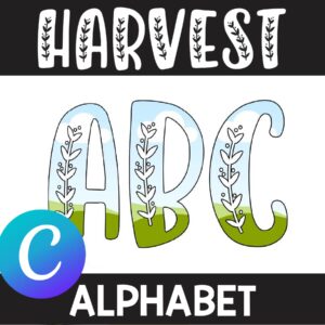 Fall Harvest Canva Letter Templates
