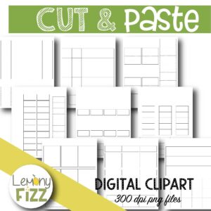 Cut and paste worksheet templates for teachers and homeschoolers.