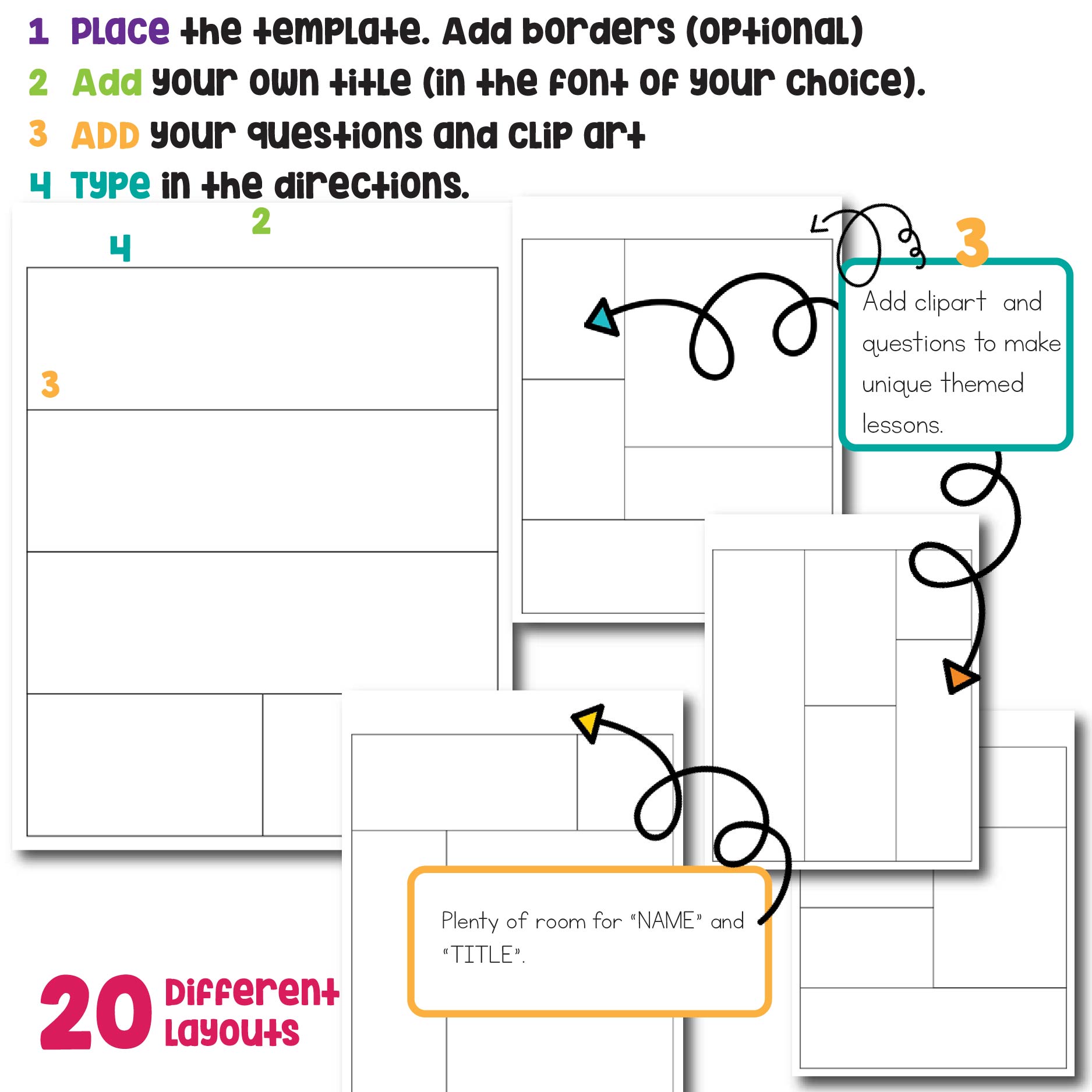 Daily 5 worksheet templates for educational resources.