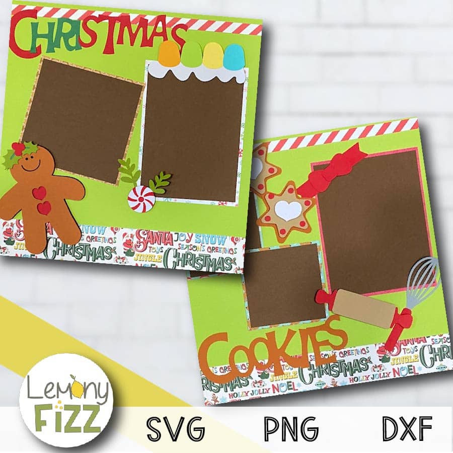 christmas-cookies-scrapbook-layout-svg-cut-file-main